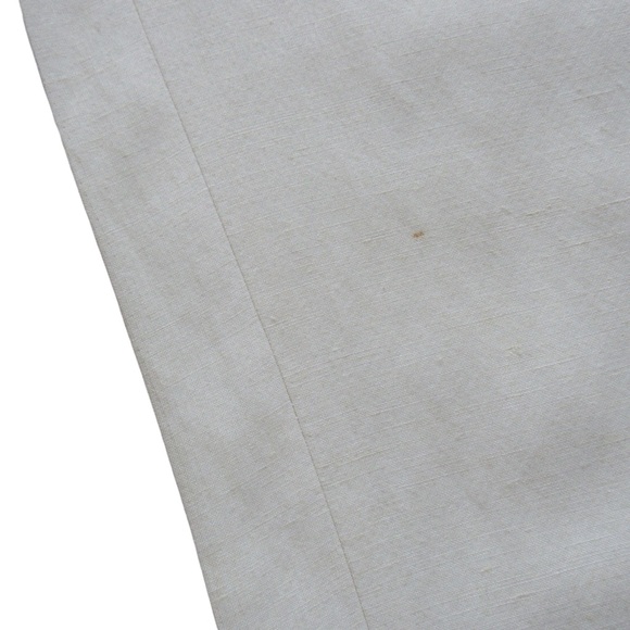 Donna Karan New York Cream Trousers Pants 4 Acetate Linen Straight Quiet Luxury - Picture 12 of 16